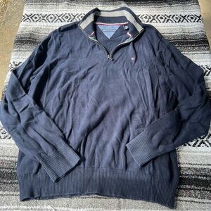 tommy hilfiger men’s zip up sweater size xl